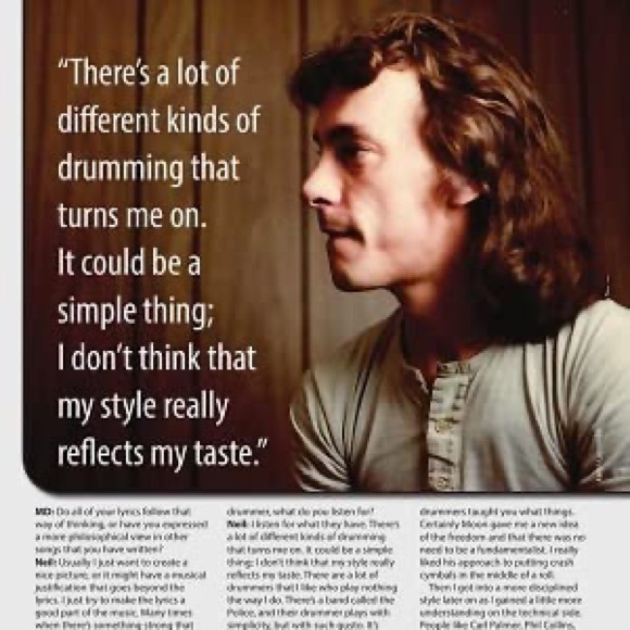 Rush’s Neil Peart Modern Drummer Legends Book - Picture 5 of 6